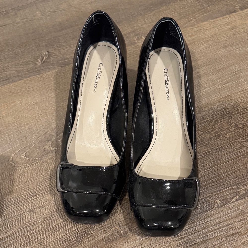 Croft & Barrow Black Patent Heels